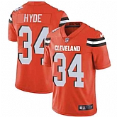 Nike Men & Women & Youth Browns 34 Carlos Hyde Orange NFL Vapor Untouchable Limited Jersey,baseball caps,new era cap wholesale,wholesale hats